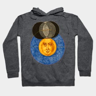 Solar Eclipse Vintage Illustration Hoodie